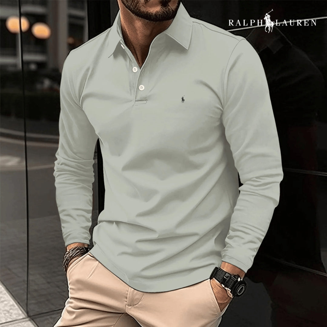 Casual Polo Shirt Long Sleeve