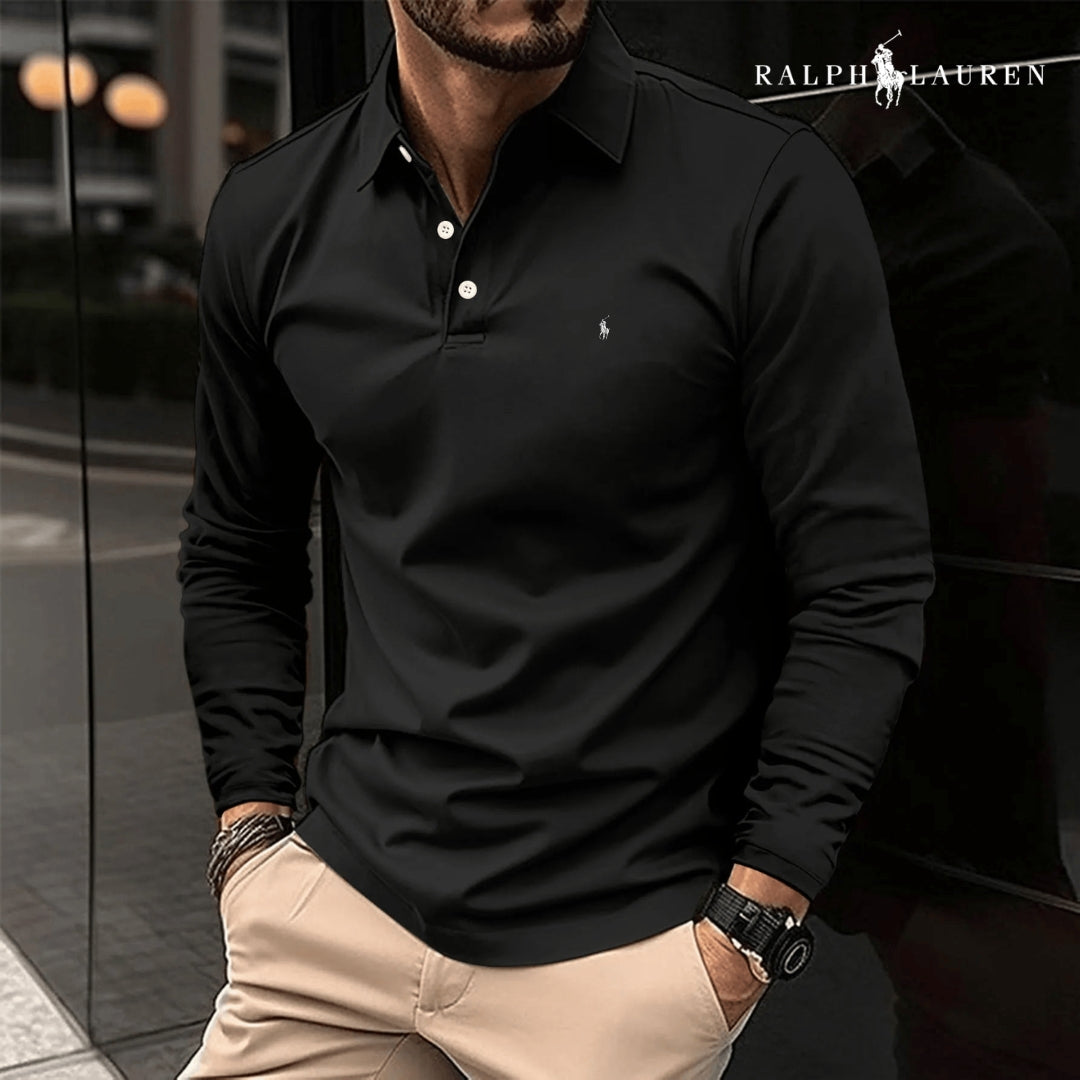 Casual Polo Shirt Long Sleeve