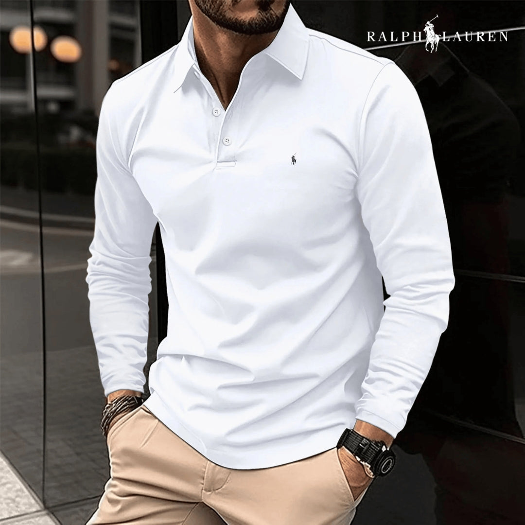 Casual Polo Shirt Long Sleeve