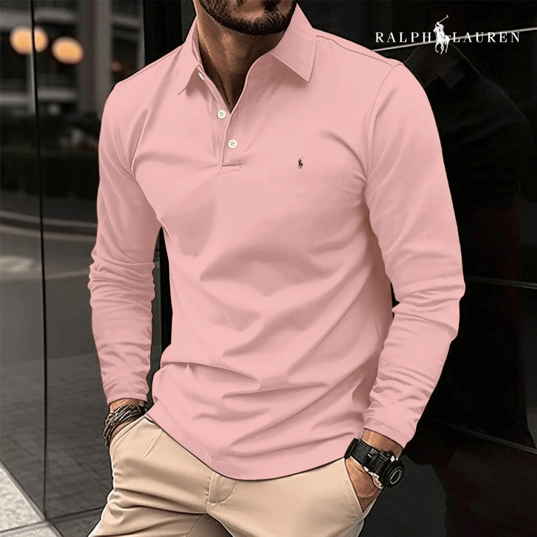 Casual Polo Shirt Long Sleeve