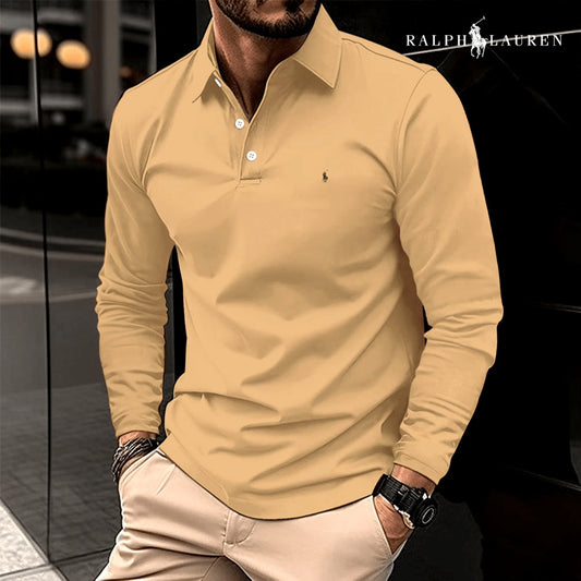 Casual Polo Shirt Long Sleeve