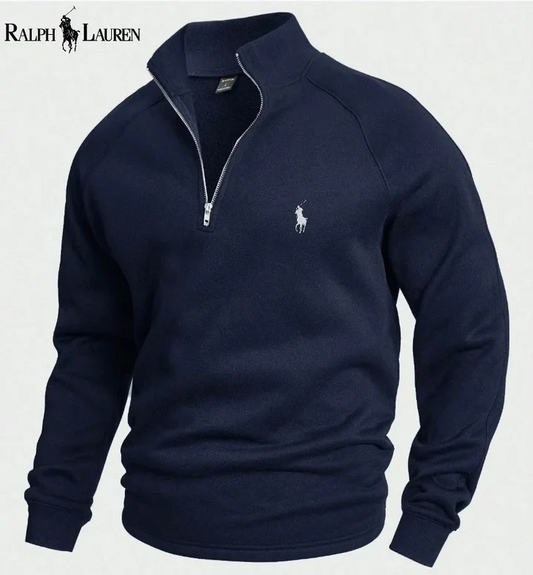 Cotton Half Zip Sweatshirt